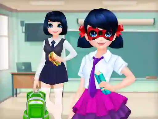 Dotted Girl Back to School เกมออนไลน์