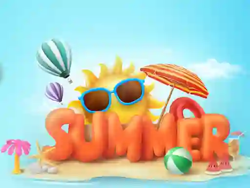Happy summer jigsaw puzzle เกมออนไลน์