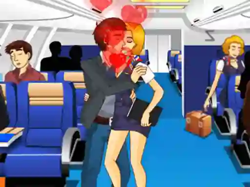 Air Hostess Kissing เกมออนไลน์