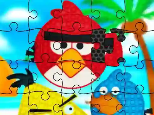 Funny Birds Pop It Jigsaw เกมออนไลน์