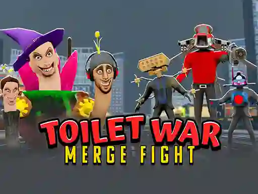 Toilet War: Merge Skibidi เกมออนไลน์