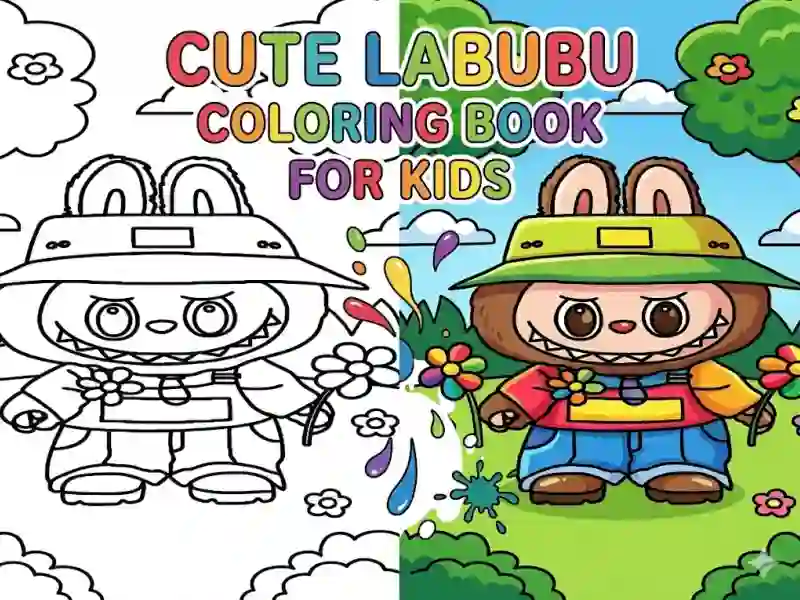 Cute Labubu Coloring Book for Kids เกมออนไลน์