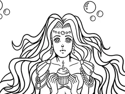 Kawaii Mermaids Coloring Book เกมออนไลน์