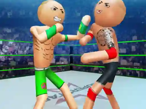Police Stick Man Wrestling Fighting เกมออนไลน์