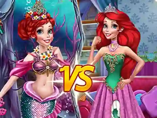 Mermaid vs Princess เกมออนไลน์
