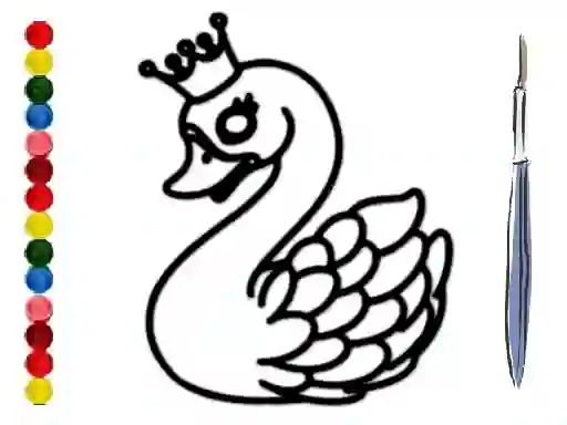 Back To School: Swan Coloring Book เกมออนไลน์