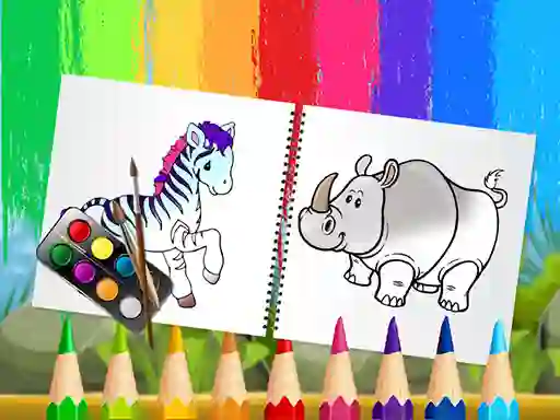 Funny Animals Coloring Book เกมออนไลน์
