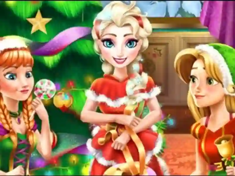 Disney Princess Christmas Party เกมออนไลน์