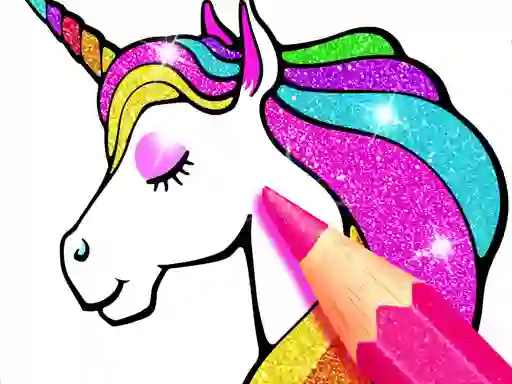 Unicorn Coloring Book Glitter เกมออนไลน์
