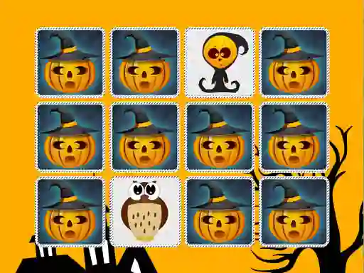 Kids Memory Game Halloween เกมออนไลน์