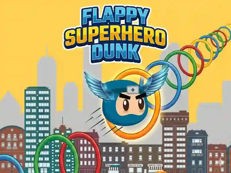 Flappy Superhero Dunk เกมออนไลน์