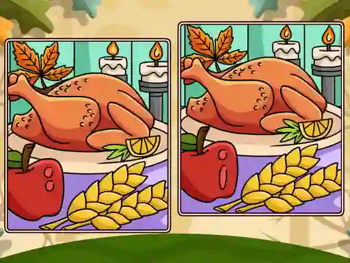 Thanksgiving Spot The Differences เกมออนไลน์