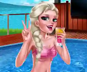 Ice Queen Pool Day เกมออนไลน์