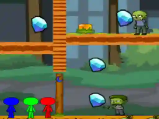 StickMan Bros Vs Zombies เกมออนไลน์
