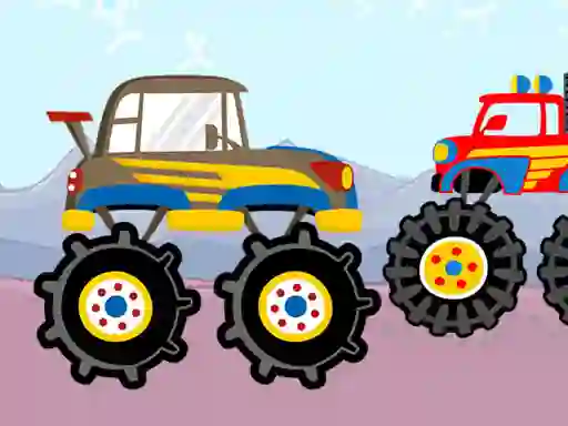 Fun Monster Trucks Jigsaw เกมออนไลน์