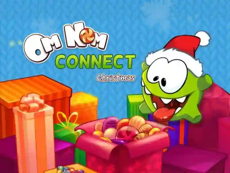 Om Nom Connect Christmas เกมออนไลน์