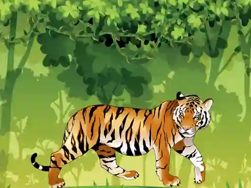 Angry Tiger Coloring เกมออนไลน์