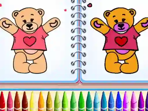 Cute Teddy Bear Colors เกมออนไลน์