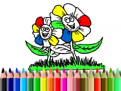 Back to School: Flowers Coloring เกมออนไลน์