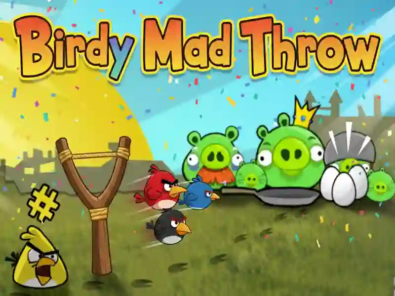 Birdy Mad Throw เกมออนไลน์