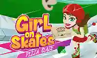 Girl on Skates Pizza Mania เกมออนไลน์