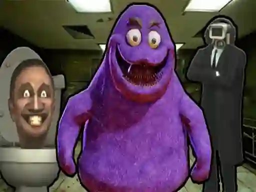Grimace Shake Escape Skibidi and Cameraman เกมออนไลน์