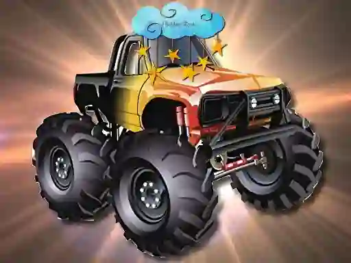 Cartoon Trucks Hidden Stars เกมออนไลน์