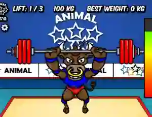Animal Olympics Weight Lifting เกมออนไลน์
