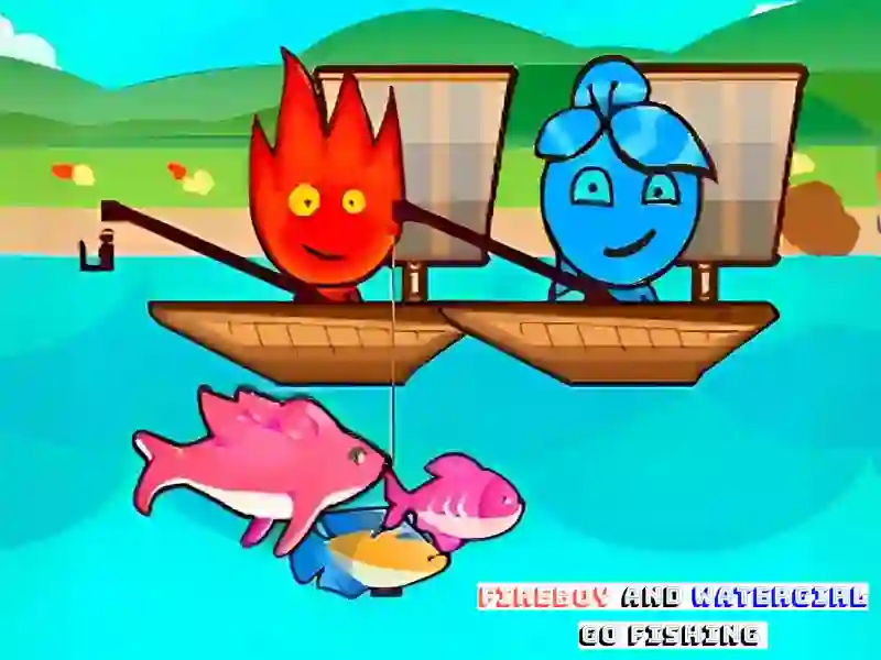 FireBoy And WaterGirl Go Fishing เกมออนไลน์