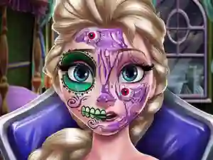Elsa Scary Halloween Makeup เกมออนไลน์