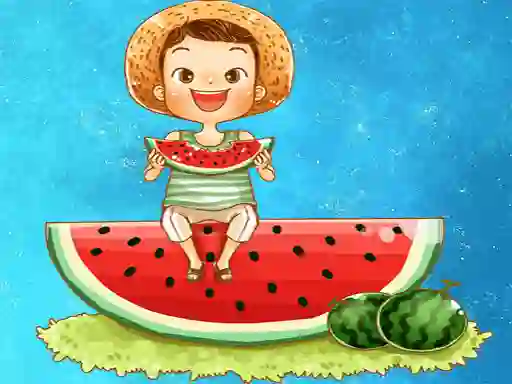Watermelon and Drinks Puzzle เกมออนไลน์