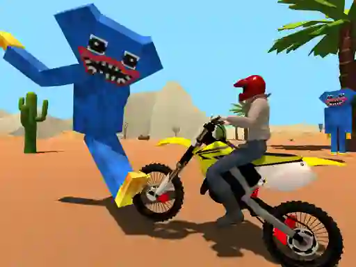 Motoracer vs Huggy เกมออนไลน์