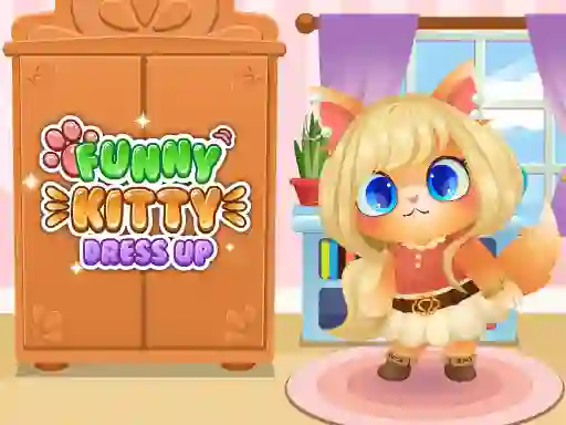 Funny Kitty Dress Up เกมออนไลน์