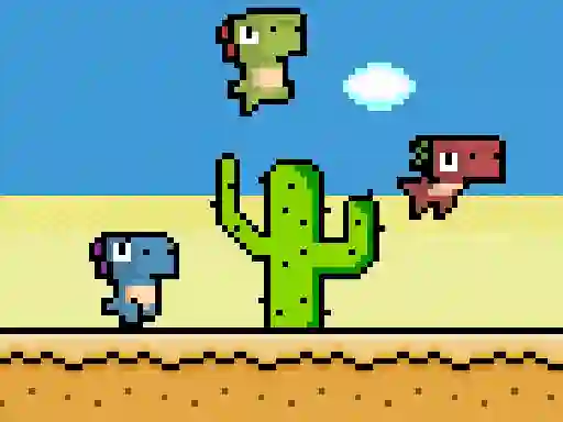 Pixel Dino Run เกมออนไลน์