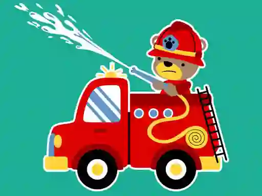 Animal Firetrucks Match 3 เกมออนไลน์