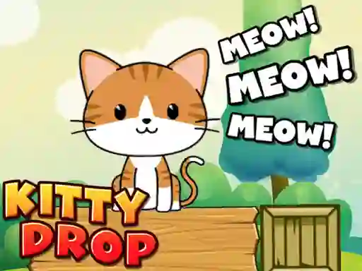 Kitty Drop save the Kat เกมออนไลน์