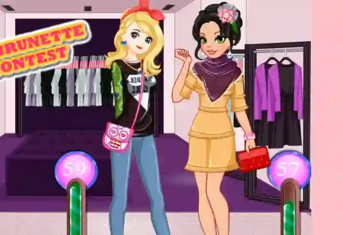 Blonde Vs Brunette Beauty Contest เกมออนไลน์