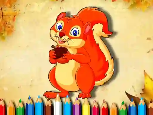 Squirrel Coloring Book เกมออนไลน์