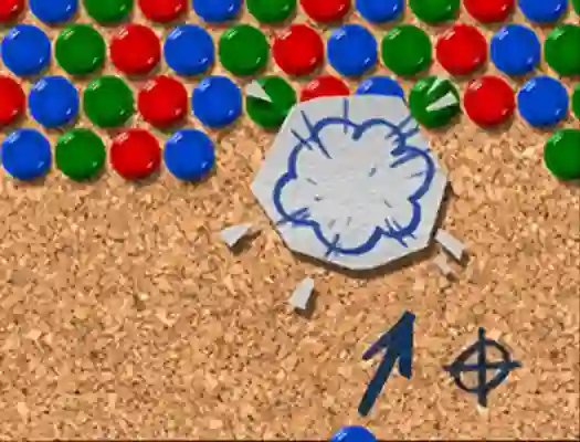 Pinboard Bubble Shooter เกมออนไลน์