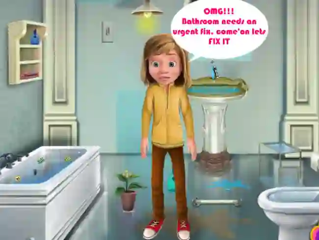Riley Bathroom Cleaning เกมออนไลน์