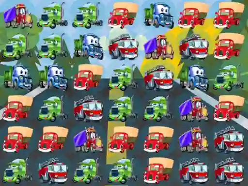 Cartoon Trucks Match 3 เกมออนไลน์