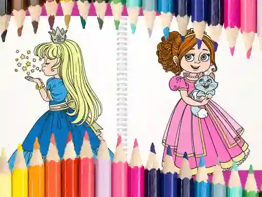 Beautiful Princess Coloring Book เกมออนไลน์