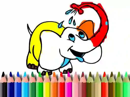 Back To School: Elephant coloring เกมออนไลน์
