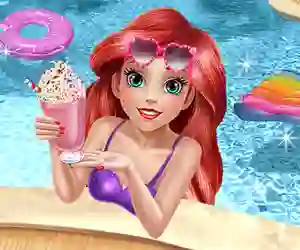 Mermaid Princess Pool Time เกมออนไลน์