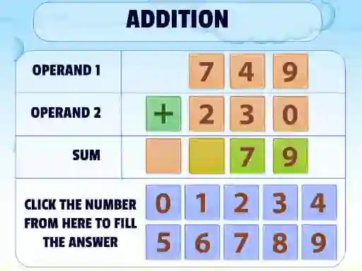 Addition Practice เกมออนไลน์