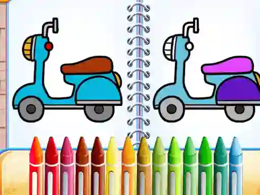 Cute Bike Coloring Book เกมออนไลน์