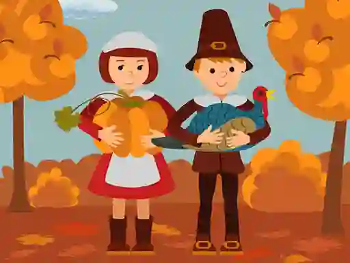 Thanksgiving Jigsaw เกมออนไลน์