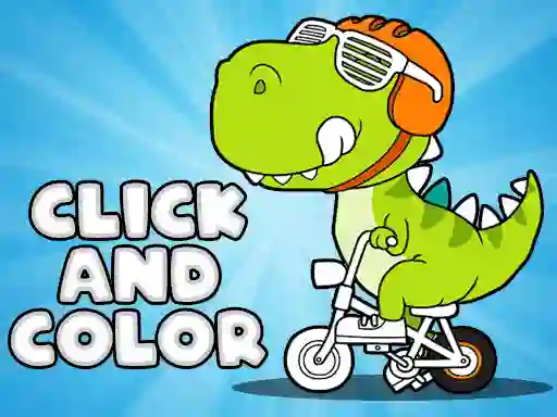 Click And Color Dinosaurs เกมออนไลน์