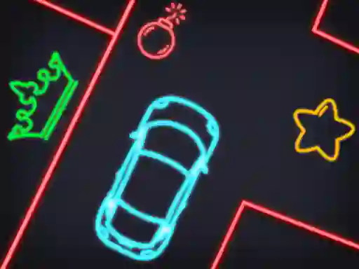 Neon Car Puzzle เกมออนไลน์
