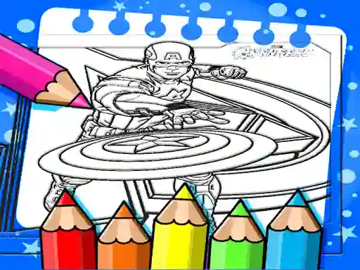 Captain America Coloring Book เกมออนไลน์